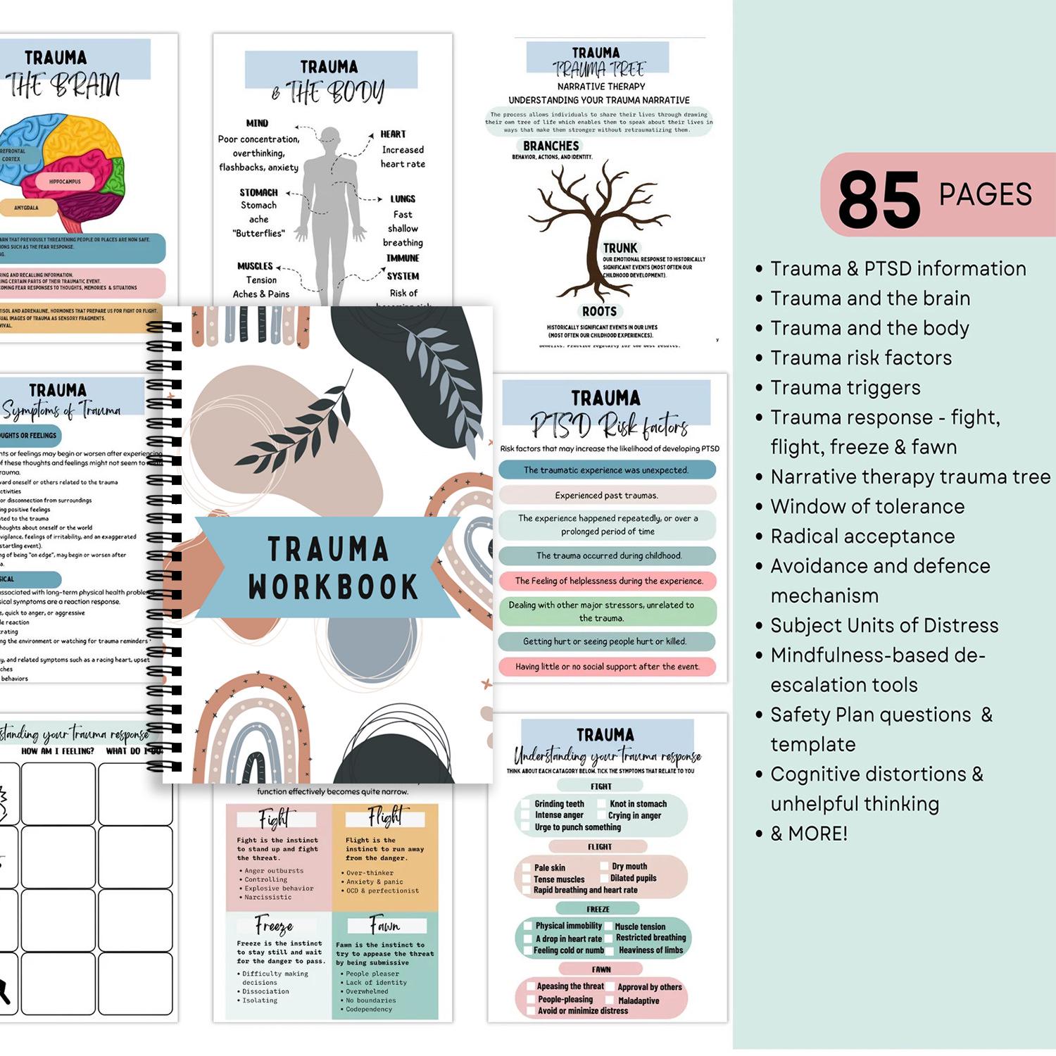 85-Page Spiral-Bound Cross-Border Trauma Workbook Other