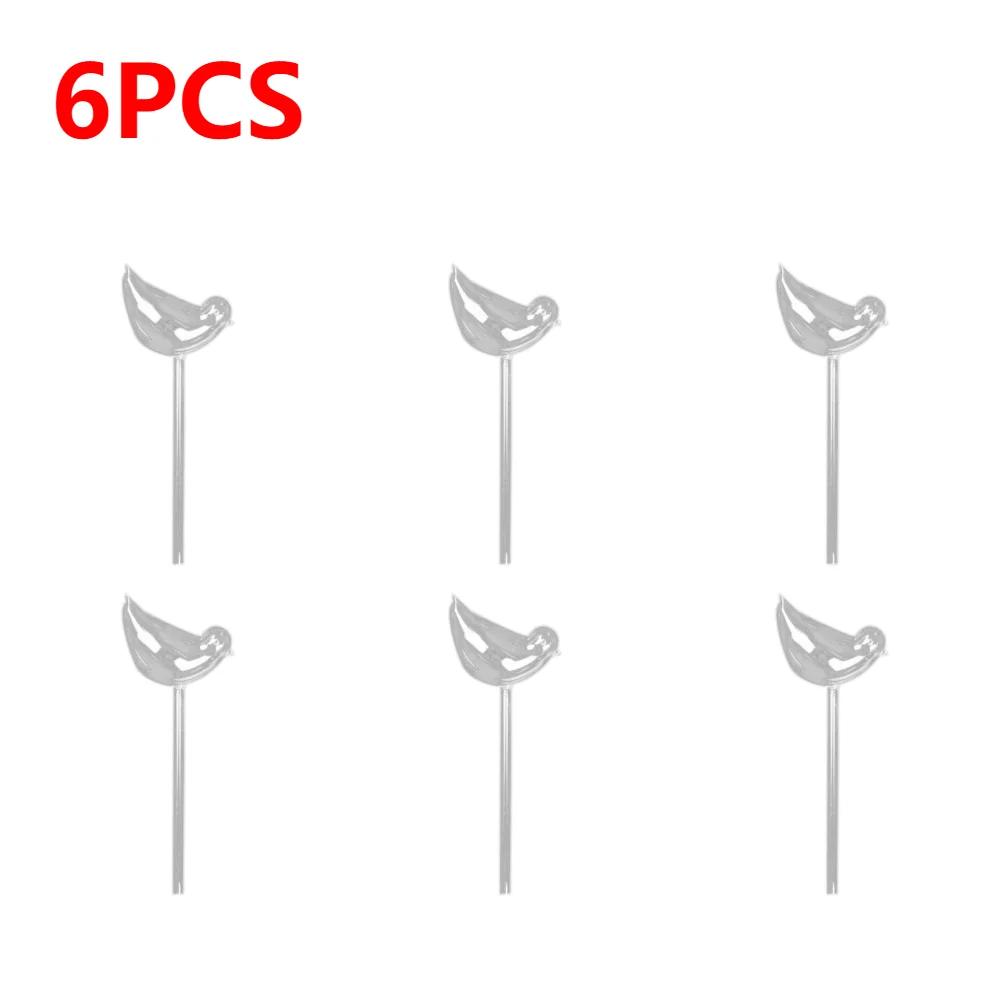 6-1Pc PVC Transparent Plants Watering Bulbs Bird Shape Automatic Drip Irrigation Self Watering Device Home Flower Waterer Bulbs