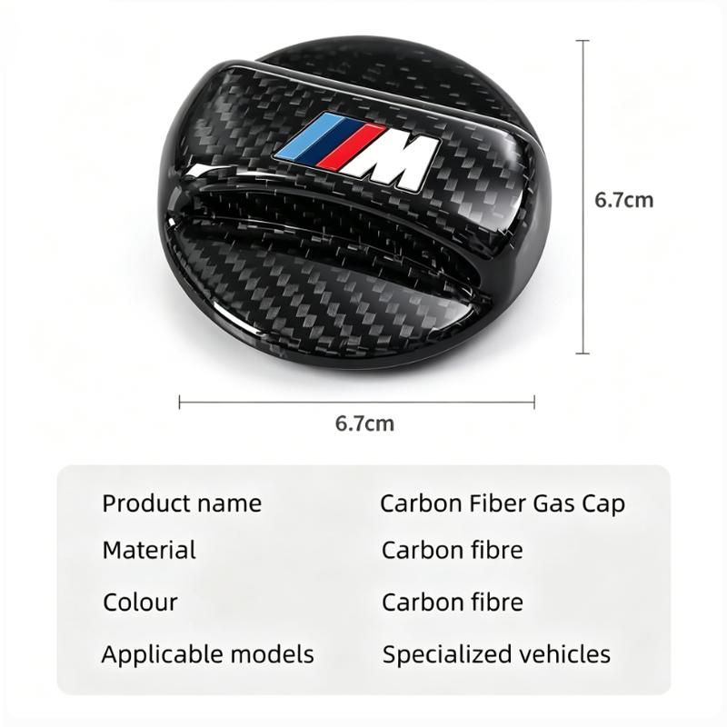 Carbon Fibre Fuel Cap Fuel Tank Decorative Protection Cover Stickers For BMW G80 G06 G07 G42 G14 G15 G16 F82 F20 F21 F83 M2 M3 M HV0
