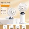 2026 Portable USB Mini Handheld Fan with Digital Display for Outdoor Camping and Students