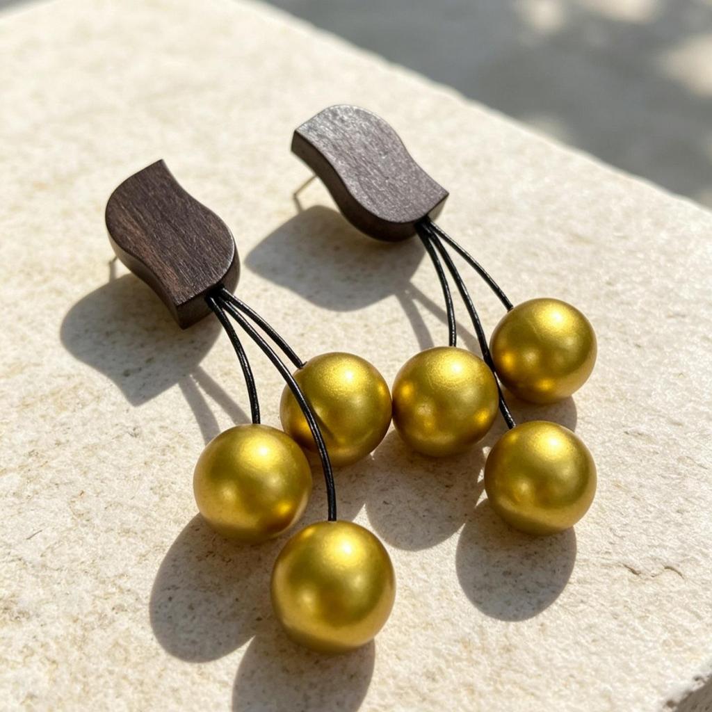 Vintage Black Series Stud Earrings 925 Silver Needle Minimalist High-End Personality Accessories for Women
