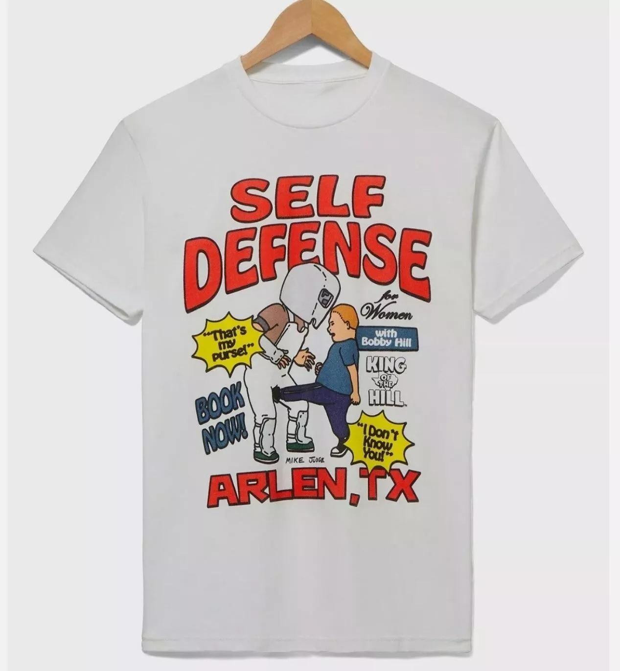 

King of The Hill Bobby Hill Self Defense Cotton Unisex T-Shirt Graphic Short Sleeve Shirt Unisex Men Women Summer 4XL