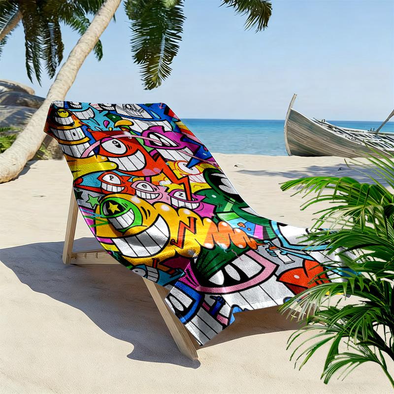One-eyed monster 2D Flat Print Beach Towel, Large Soft Quick Dry Towel for Beach Camping SwimmingZSTJ0915334