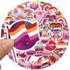 10/25/50pcs Lesbian Pride Stickers Graffiti Love Decals for Laptop Pad Phone Luggage Water Bottle Skateboard Car Bumper Fridge