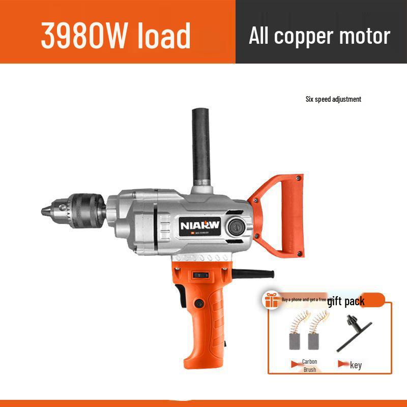 High-Power Multi-Functional Electric Mixer: Paint, Putty, Cement, Mortar