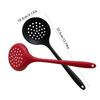 Set of 2 Kitchen Strainer Spoon Silicone Skimmer Slotted Spoon Strainer Ladle Strainer Spoon for Draining and Cooking