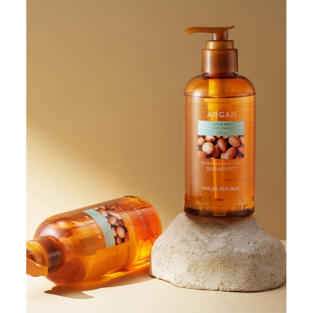 

Nature Republic Argan Essential Deepcare Shampoo 300ml Single option NF0017
