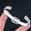 Halloween Deal 925 Silver Natural Kambaba Jasper Art Deco Handcrafted New Bangle