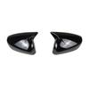 Glossy Black Ox Horn Rearview Mirror Lid Cover Trim For 2024 Subaru Crosstrek