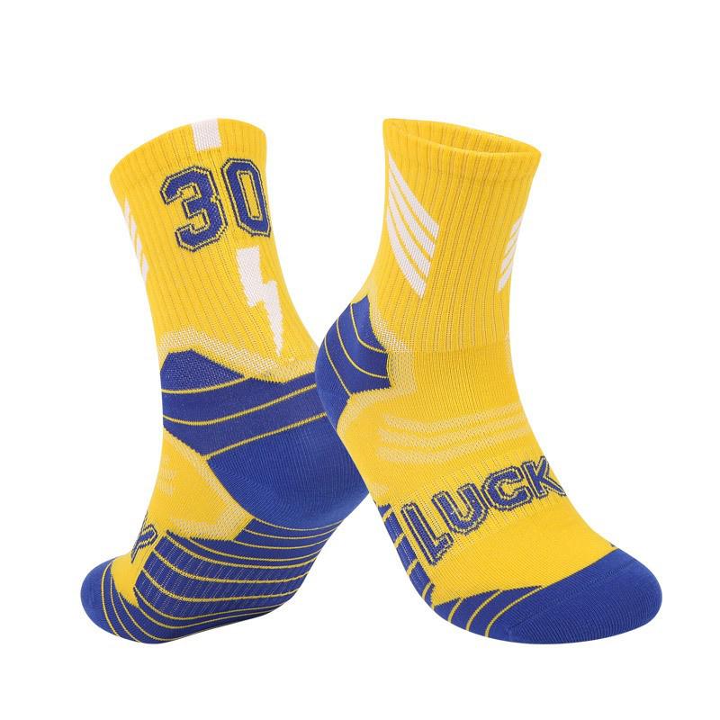 Youth Non-Slip Knee-High Basketball Socks - Breathable Combed Cotton for Big Kids and Boys
