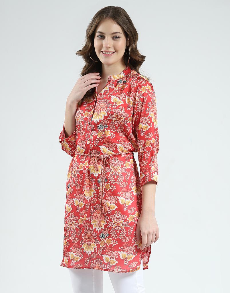 Monte Carlo Women's Printed Round Neck Tunic