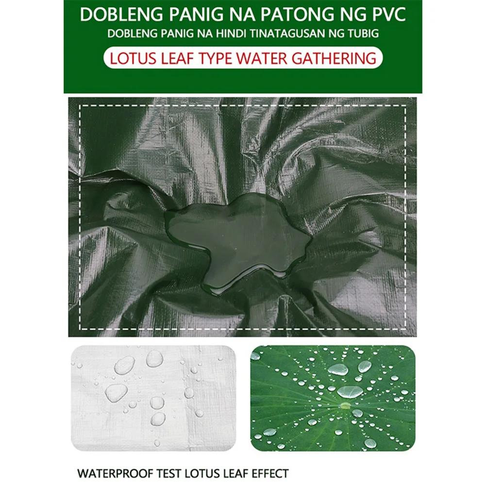 Tarpaulin Waterproof Protective Cover Plastic Tarp Thick Poly Tarps Cover Multi-Purpose Entrance Door Awning Sun Shelter for Out