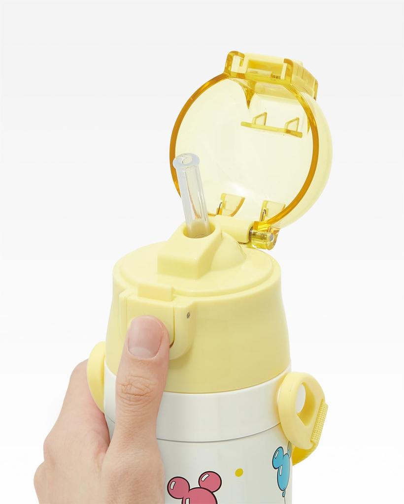 Skater Stainless Steel Water 400ml 350ml and Disney Mickey Friends Small Water Sports Water Bottle with Balloon SKCP368964 Kids' Bottle, 2-Way Design,