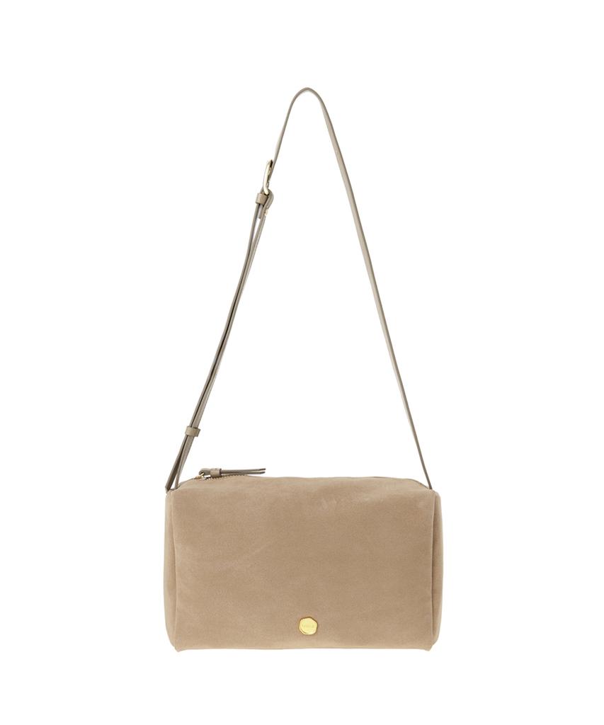 Tooamo Bella Suede Box Bag Beige