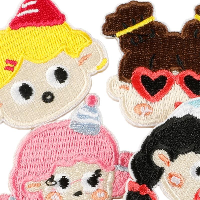 Pack Of 10 Embroidery Patches For Clothing DIY With Creative Designs No Sew Iron On Application Fabric Decors