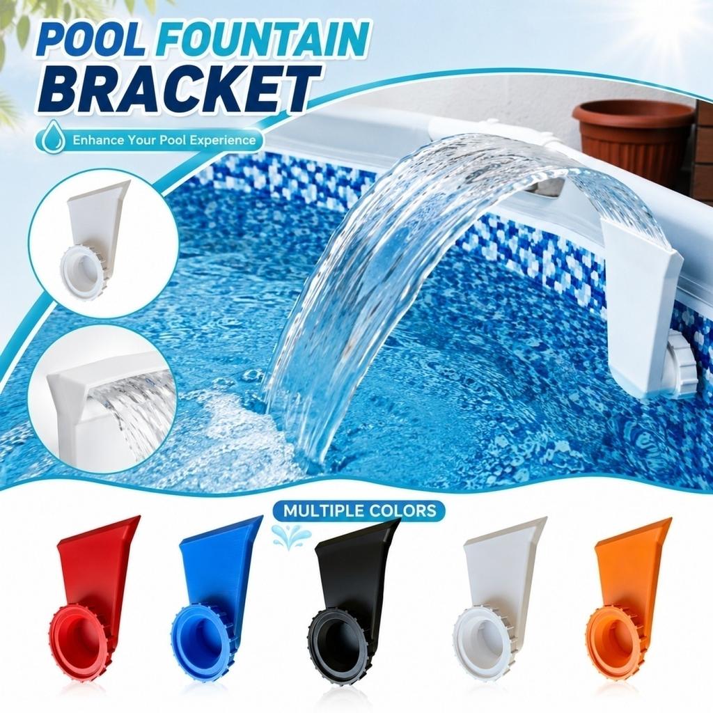 3D Printed Pool Bracket, Outdoor Feature Stand for Garden Pond Decoration, Resin Base