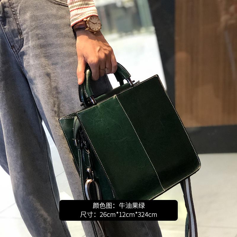 Voks kuskinn stor veske Damemote Temperament Mote Skulderveske Dame Crossbody ekte skinn Dameveske