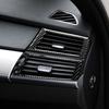Real Carbon Fiber Car Accessories Dashboard Air Vent Trim Cover Soft Sticker For BMW X5 E70 2008-2013 X6 E71 2009-2014
