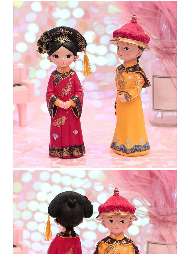 Boneca Princesa Estilo Antigo Xianci de Resina: Ornamento de Mesa Elegante e Presente para Menina