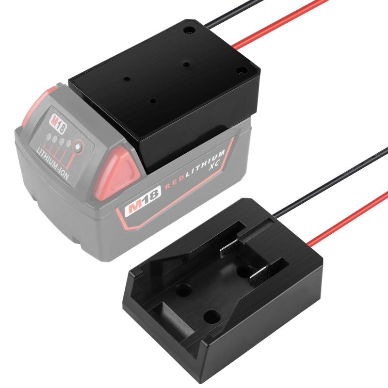 Power Connector Adapter Dock Holder With I/O Switch for 14.4-60V Li-Ion Battery Power Tool Battery Converters