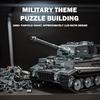 WK2 Militärischer Deutscher Tiger I Schwerer Panzer Modell Bausteine Weltkriege Soldatenfiguren Armee Kampfpanzer Steine Spielzeug für Kinder Geschenk