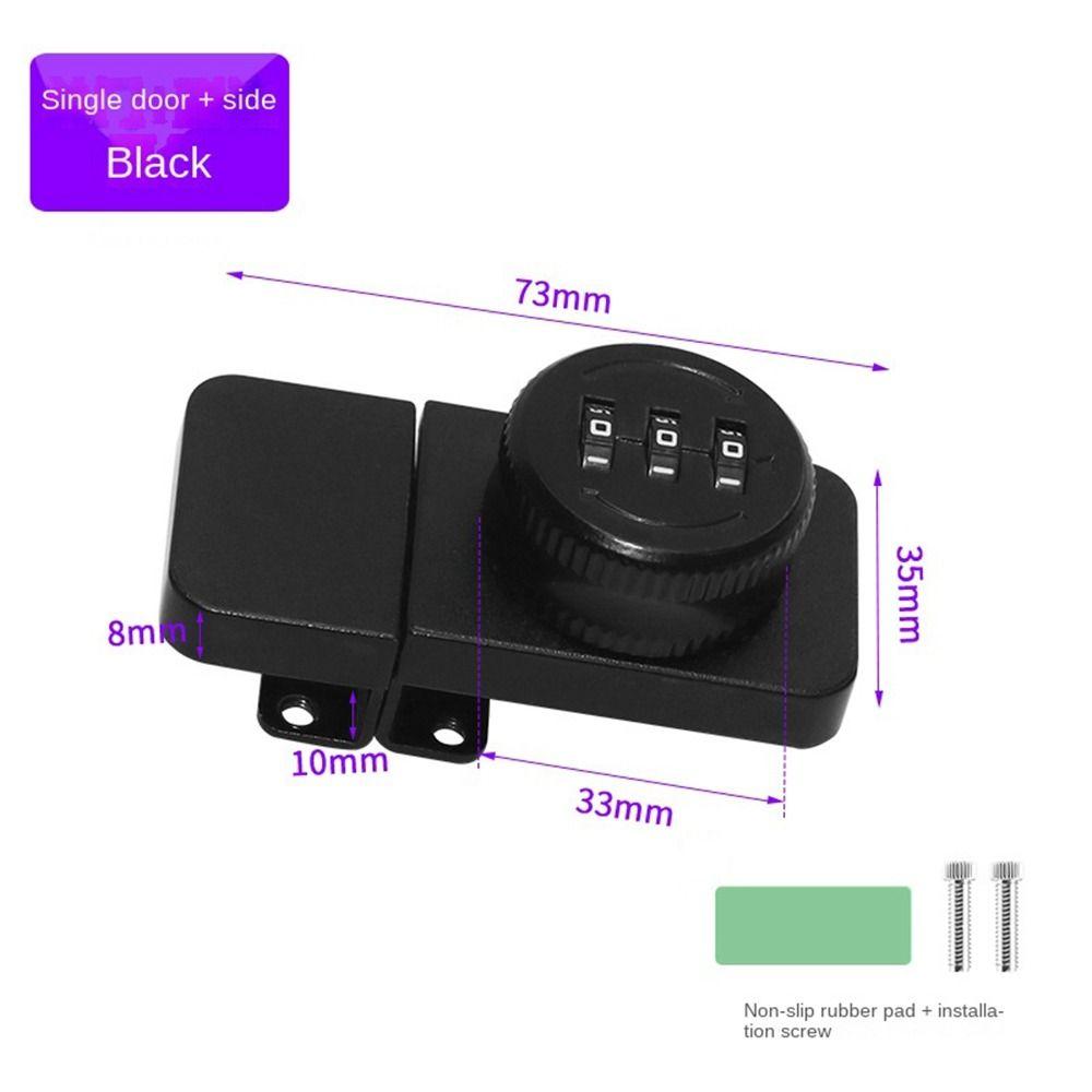 3 Digital Code Glass Door Password Lock Hardware Combination Lock Display Case Lock  Glass Cabinet