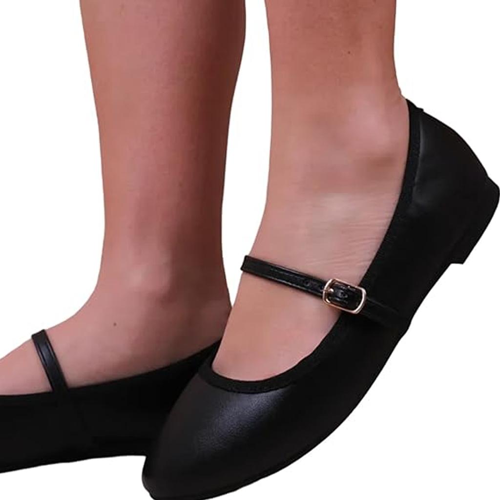 Where's That From Damen/Damen Josie Ballerinas mit Riemen aus Kunstleder