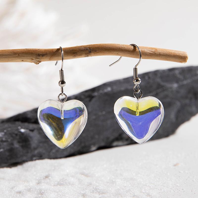 

Серьги-подвески в форме персикового сердца свежего карамельного цвета, милые и креативные серьги-допаминовые серьги белый