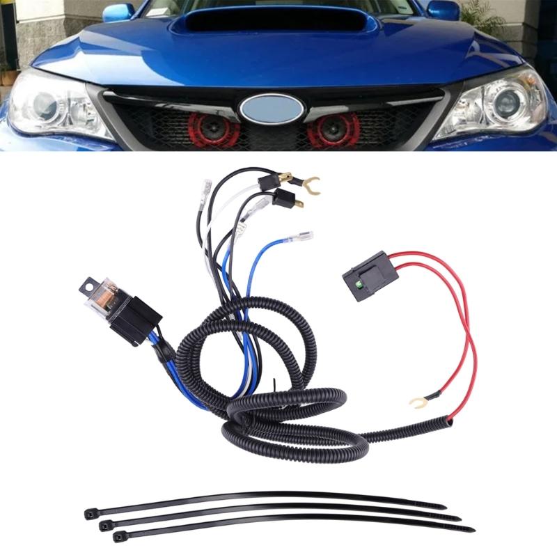 Vehicle Cable 12V Wire Bundle Waterproof Auto Light Wiring Set Clear Turn Signal Light Wiring Universal Horn Wiring