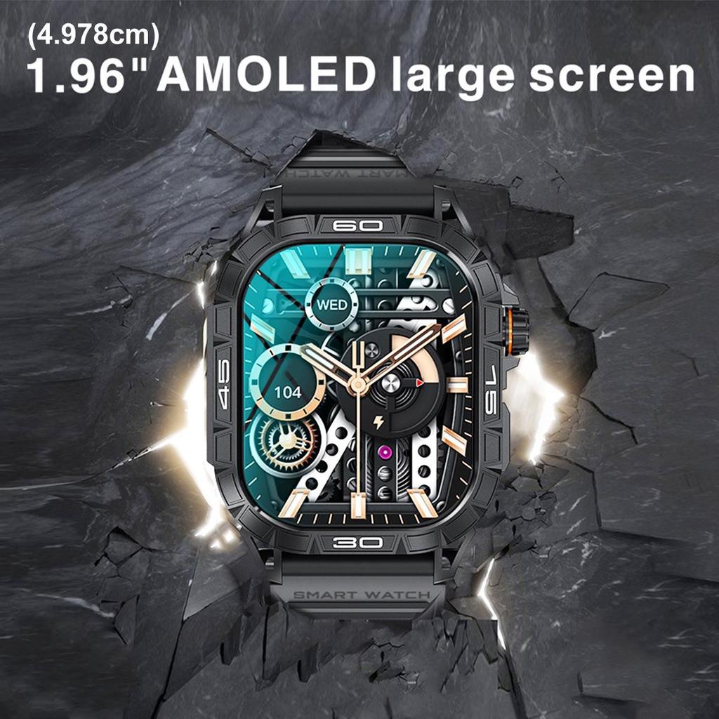 K63 Smartwatch: Outdoor Sports, Bluetooth Calling, Pedometer, Heart Rate & Sleep Monitoring, Blood Pressure.