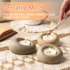 3D Candlestick Concrete Silicone Molds Irregular Stone Shape Candle Holder Ornaments Cement Plaster Resin Craft Mould Home Decor