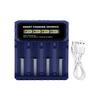 4-Slot Rechargeable Battery Charging for 14500 18650 21700 26650 Cells Built In Overcharge Prevention Auto Shutoff