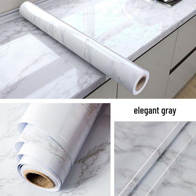 Oil-proof, Heat-resistant Waterproof Kitchen Countertop Self-adhesive Wallpaper