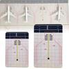Portable White Airport Model Background With Durable Rubber Runway For Playsets