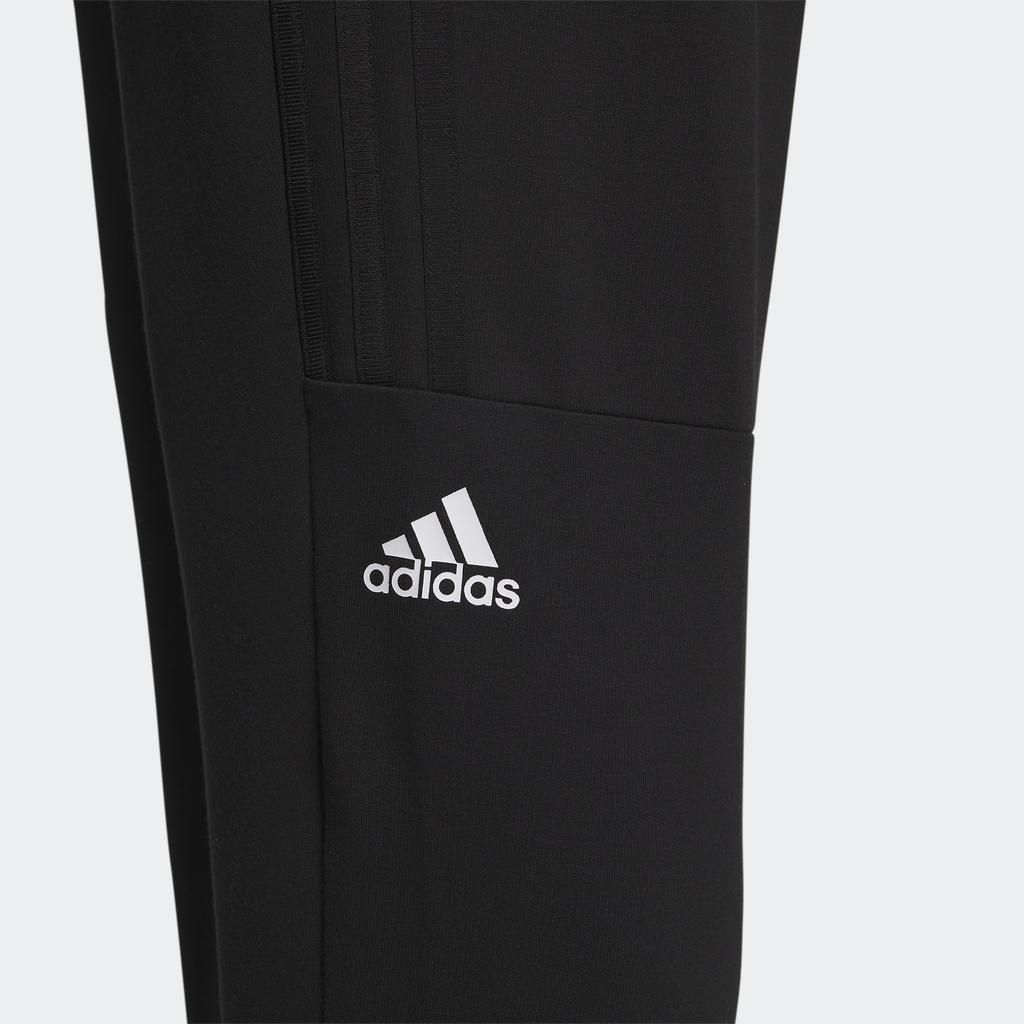 Adidas Essential Logo Cuffed Track Pants Men Bottoms Black IA8181