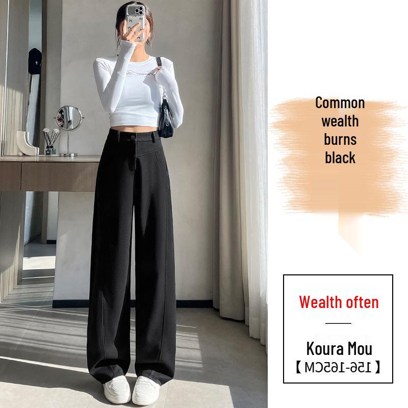 Women's Spring New High-Waisted Pants: Slim, Wide, Straight, and Floor-Length Styles