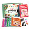 Grooved Writing Practice Book with Pens Refills Pencil Gripper Reusable Kids Handwriting Practice Workbooks Alphabet Tracing Learning Book