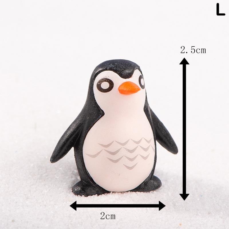 Mini Penguin Miniature Figures For Fairy Garden Gnomes Moss Terrariums Decoration Cake Topper