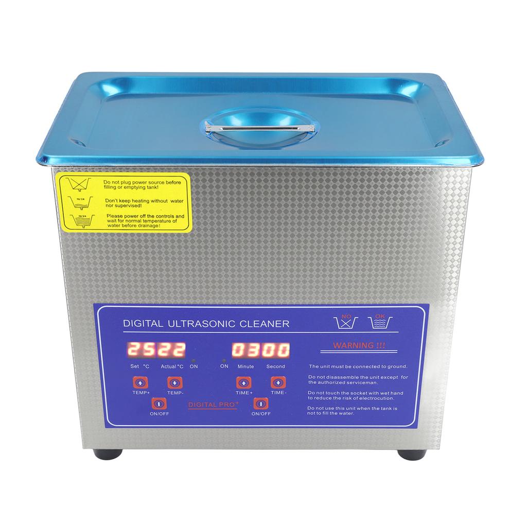 3L 120W Zamanlayıcılı Ultrasonik Temizleyici Ayarlanabilir Sıcaklık 40KHz Dijital Temizleme Makinesi 100W