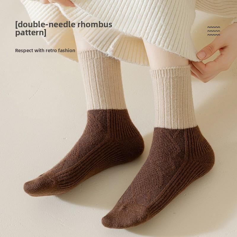 5 Pairs of Women Winter Warm Anti Pilling Tube Stack Socks