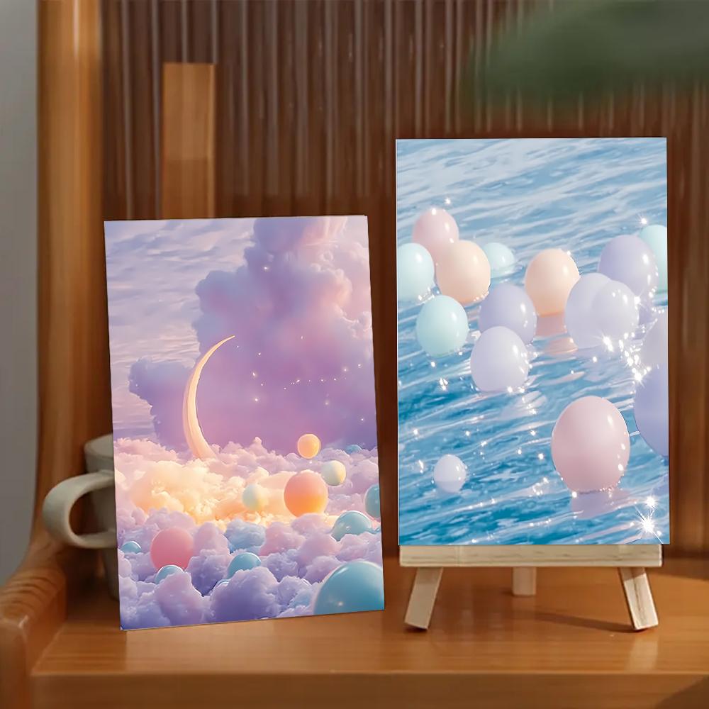 32 Pcs, Sky Cloud Aesthetics Collection Postcards, Wall Stickers, Mailing Cards, Greeting Cards, DIY Postcards, Souvenir Postcar