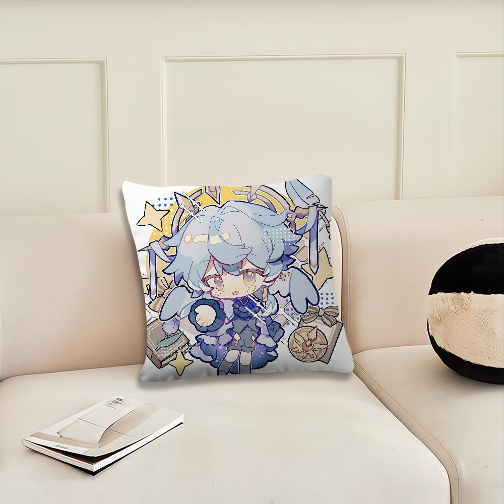 Hot Game Honkai Star Rai cushion cover Pillow Cover Decoration Room Home Sofa living Office Car Nordic Simplicity