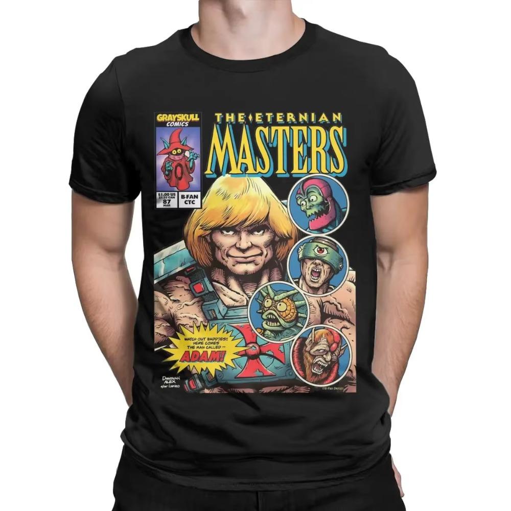 Eternian Masters Of The Universe He-Man T Shirts Men Cotton Funny T-Shirts Round Neck Tees Short Sleeve Tops Big Size