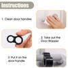 8/1Pcs Handles Door Stops Transparent Punch-free Door Handle Buffer Wall Protection Anti-Collision Furniture Wall Protective Pad