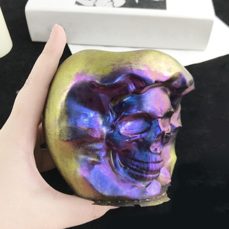 3D Skull  Candle Molds for Candle Making Hydroponic Vase Mold for  Crafts,Aromatherapy Candle Ornaments Mold