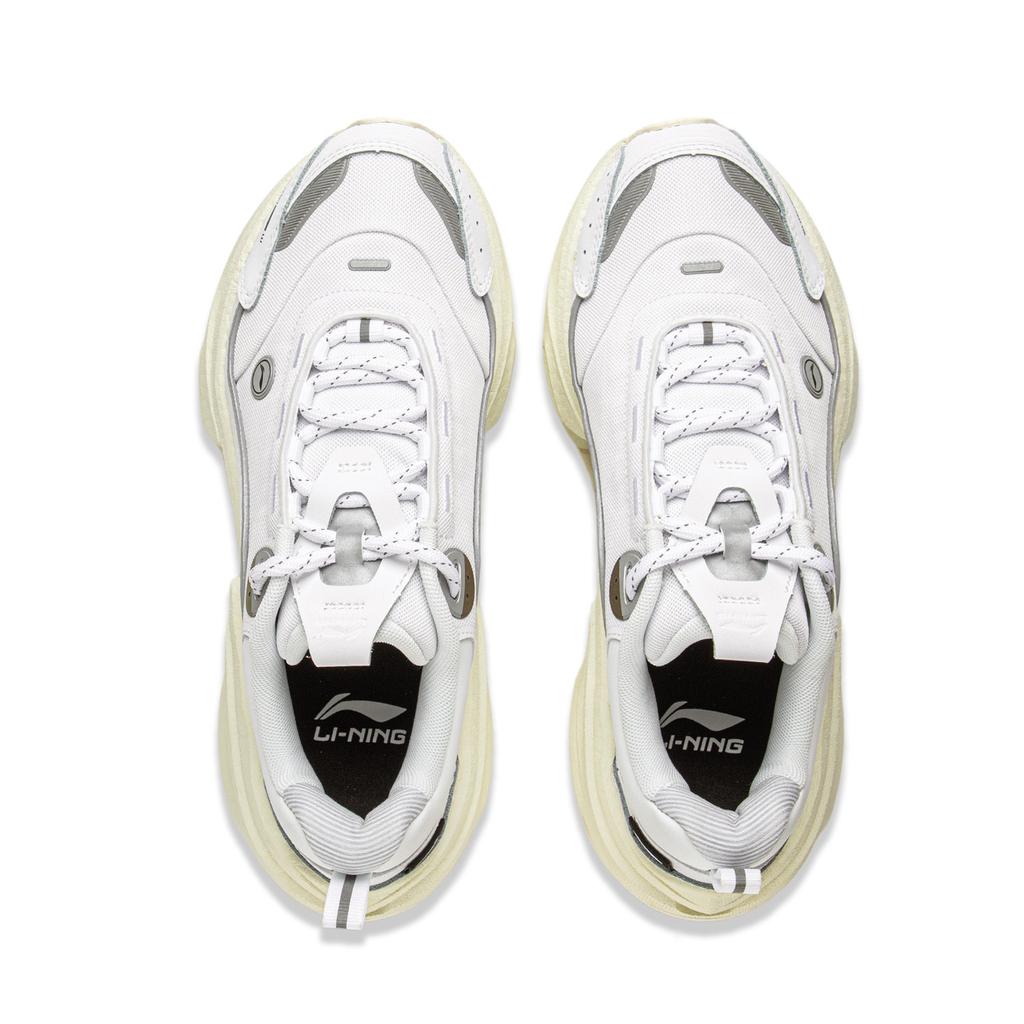 Li Ning Absolute Shadow CRC 2.0 Reflective Trendy Sports Cushioning Rebound Low-Top Running Shoes Women Sneaker Standard-White AZGV034-1