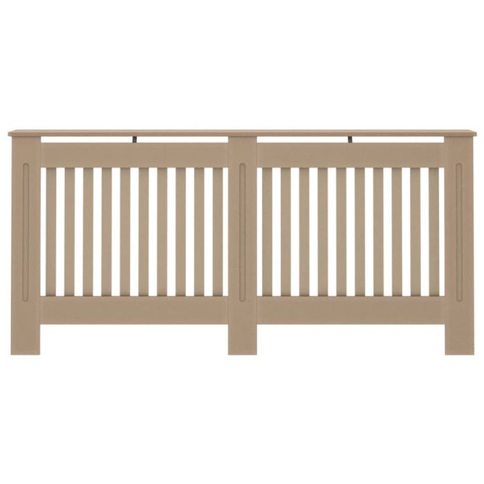 Cache-radiateur en MDF brun - vidaXL - 172x19x81 cm - Design moderne à lattes