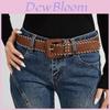 Minimalist Denim Belt For Women With Handwoven Rope Detail Fashion Accessory For Casual Wear