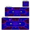 50x100cm Professional Poker Mat Texas Holdem Pokers Tablecloth Portable Rubber Waterproof Poker Table Cover Board Game Mat
