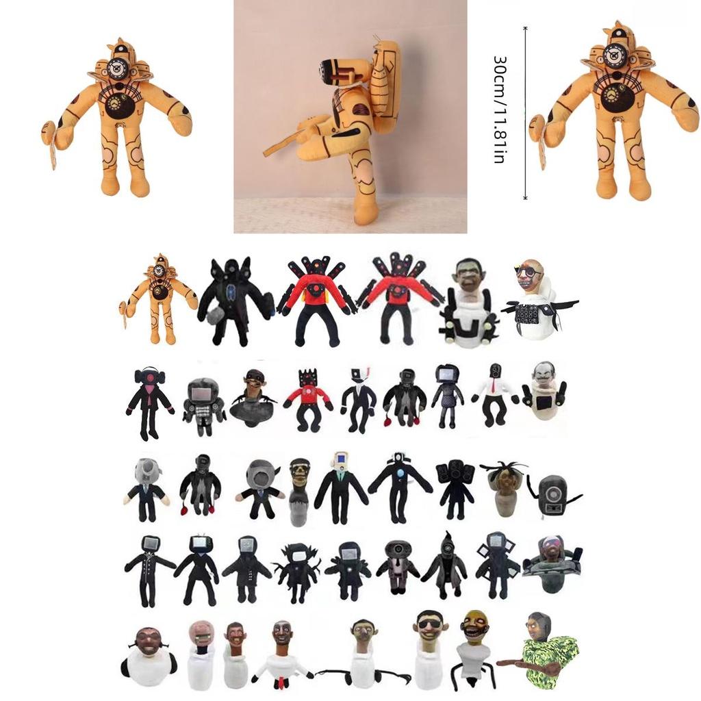 Skibidi Toilet Plush Super Combo King Of Clocks Pp Cotton Stuffed Toy